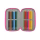 Triple Pencil Case Rainbow High Shine Multicolour 12,5 x 19,5 x 5,5 cm 37 Pieces