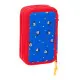 Triple Pencil Case Mickey Mouse Clubhouse Good day Blue 12,5 x 19,5 x 5,5 cm 37 Pieces