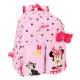 School Bag Minnie Mouse Naive Pink 28 x 34 x 10 cm