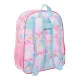 School Bag Barbie Painterly Pink Sky blue 32 x 38 x 12 cm