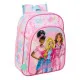Mochila Escolar Barbie Painterly Rosa Azul cielo 26 x 34 x 11 cm