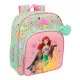Mochila Escolar Disney Princess Bloom Verde Rosa 32 x 38 x 12 cm