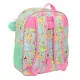 Mochila Escolar Disney Princess Bloom Verde Rosa 32 x 38 x 12 cm