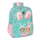 School Bag Na!Na!Na! Surprise Bunny Pink Turquoise 33 x 42 x 14 cm