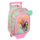Mochila Escolar con Ruedas Disney Princess Bloom Verde Rosa 26 x 11 x 67 cm 26 x 34 x 11 cm