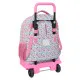 School Rucksack with Wheels Moos Flores Multicolour 33 x 45 x 22 cm