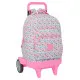 Mochila Escolar con Ruedas Moos Flores Multicolor 33 x 45 x 22 cm