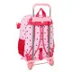 School Rucksack with Wheels Minnie Mouse Naive Pink 33 x 42 x 14 cm