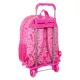 School Rucksack with Wheels Rainbow High Shine Multicolour 33 x 42 x 14 cm