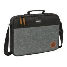 Cartera Escolar BlackFit8 Old school Negro Gris 38 x 28 x 6 cm