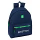 School Bag Benetton Green Navy Blue 33 x 42 x 15 cm