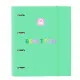 Ring binder Benetton Mint Green 27 x 32 x 3.5 cm