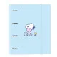 Ring binder Snoopy Love Blue 27 x 32 x 3.5 cm