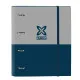 Ring binder Munich Street Blue Grey 27 x 32 x 3.5 cm
