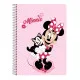 Libreta de Anillas Minnie Mouse Naive Rosa 80 Hojas