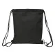 Bolsa Mochila con Cuerdas Kappa Dark Negro 35 x 40 x 1 cm