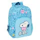 Mochila Escolar Snoopy Love Azul 30 x 46 x 14 cm