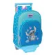 Mochila Escolar con Ruedas Lilo & Stitch Hawaii Azul 26 x 34 x 11 cm