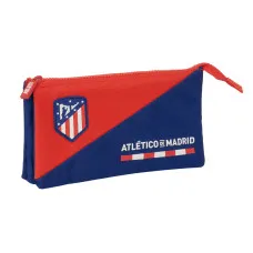 Portatodo Triple Atlético Madrid Azul Rojo 22 x 12 x 3 cm