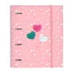 Ring binder BlackFit8 Globitos 27 x 32 x 3.5 cm Pink