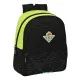 School Bag Real Betis Balompié Black Lime 28 x 34 x 10 cm