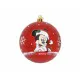 Bola de Navidad Mickey Mouse Happy smiles 10 Unidades Rojo Plástico (Ø 6 cm)