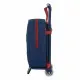 School Rucksack with Wheels 805 F.C. Barcelona M280 Maroon Navy Blue