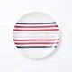 Dinnerware Set Beverly Hills Polo Club Blue Red Porcelain Stripes 12 Pieces