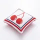 Cushion Benetton White Red Cherries 40 x 40 cm Squared