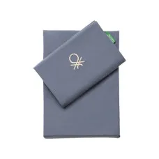 Juego de funda nórdica Benetton TEVERE Azul oscuro 150 x 240 cm 2 Piezas