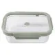 Hermetic Lunch Box Lékué Borosilicate Glass Rectangular 1,52 L