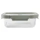Hermetic Lunch Box Lékué Borosilicate Glass Rectangular 1,05 L