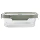 Hermetic Lunch Box Lékué Borosilicate Glass Rectangular 1,05 L