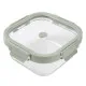 Hermetic Lunch Box Lékué Borosilicate Glass Squared 800 ml