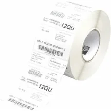 Printer Labels Zebra Perform 1000T White Ø 76 mm (4 Units)