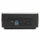 Hub USB Startech SATDOCKU3S Negro