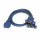 Cable USB Startech USB3SPNLAFHD         IDC USB A Azul