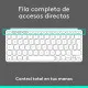 Teclado Bluetooth Logitech 920-013011 Qwerty Español Gris Blanco/Gris