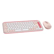 Teclado y Ratón Logitech POP ICON Español QWERTY Rosa