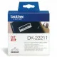 Cinta de Película Continua Brother DK22211 29 mm Negro Negro/Blanco Blanco