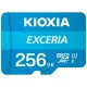 Micro SD Memory Card with Adaptor Kioxia Exceria UHS-I Class 10 Blue