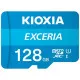 Micro SD Memory Card with Adaptor Kioxia Exceria UHS-I Class 10 Blue