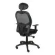 Silla de Oficina con Cabecero Jorquera  P&C I840CTK Negro