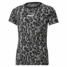 Short-sleeve Sports T-shirt Puma Alpha AOP Black