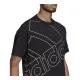 Camiseta de Manga Corta Hombre Adidas Giant Logo Negro