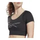 Camiseta de Manga Corta Mujer Reebok Training MYT Negro