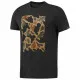 Men’s Short Sleeve T-Shirt Reebok Sportswear Training Camouflage Black