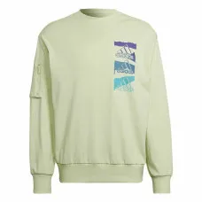 Men’s Sweatshirt without Hood Adidas Essentials Brandlove Green