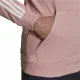 Sudadera con Capucha Hombre Adidas Essentials Wonder Mauve 3 Stripes Rosa
