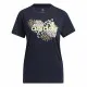 Women’s Short Sleeve T-Shirt Adidas Farm Print Graphic Dark blue